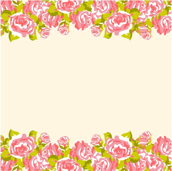 Floral uitnodiging patroon — Stockvector