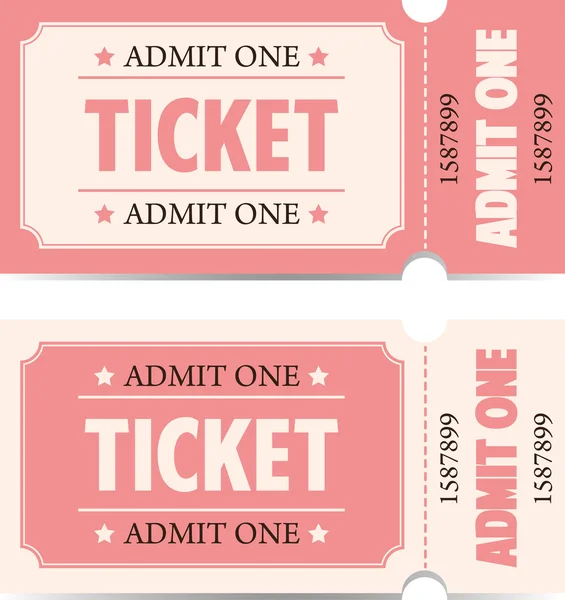 Entradas al estilo vintage — Vector de stock