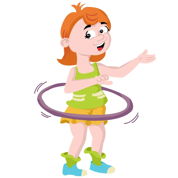 Hula hoop — Stock Vector