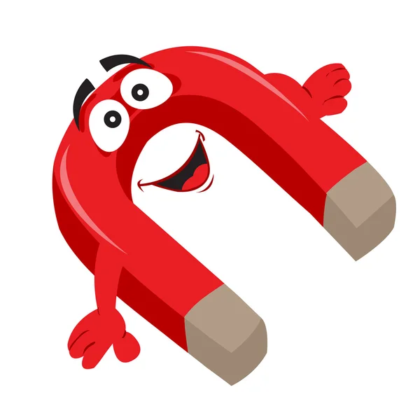 Rode magneet — Stockvector