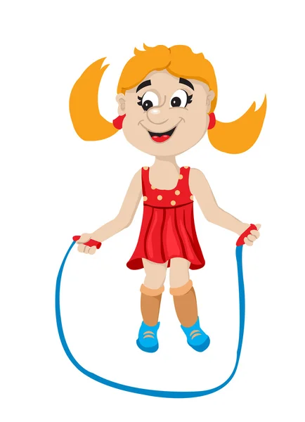 Jumping rope — Stock Vector