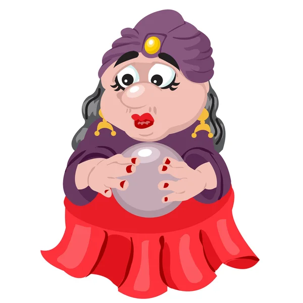 ᐈ Cartoon Fortune Teller Stock Illustrations Royalty Free Fortune Teller Woman Pics Download On Depositphotos