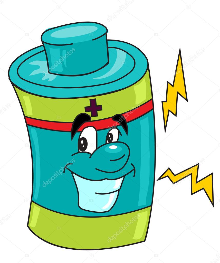 Funny battery Stock Vector Image by ©BarrHope #83464012
