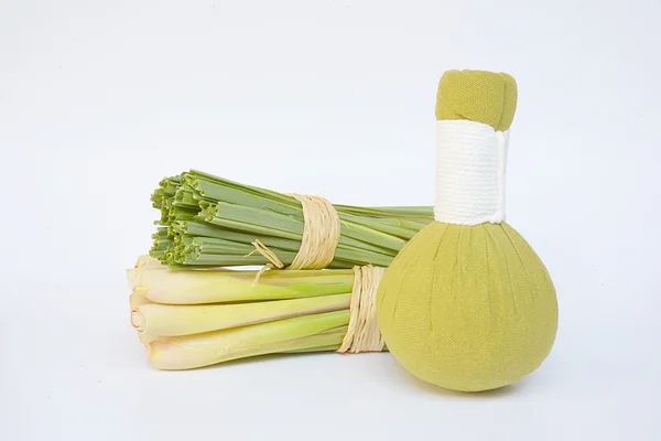 Lemongrass składniki naturalne Spa z aromaterapią — Zdjęcie stockowe