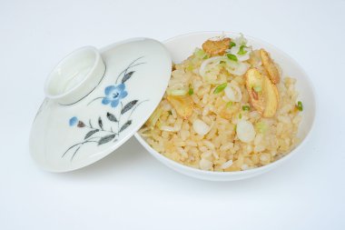 Japonca Fried Rice (Ninniku Yakimeshi sarımsak)