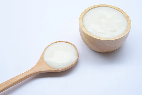 Wellness Naturjoghurt gesunder Lebensstil — Stockfoto