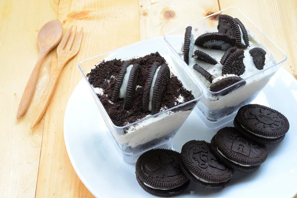 Tvarohový dort Oreo, cookies a cream, košíčky — Stock fotografie