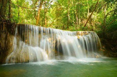 Huay Mae Kamin Waterfall, Kanchanaburi, Tayland