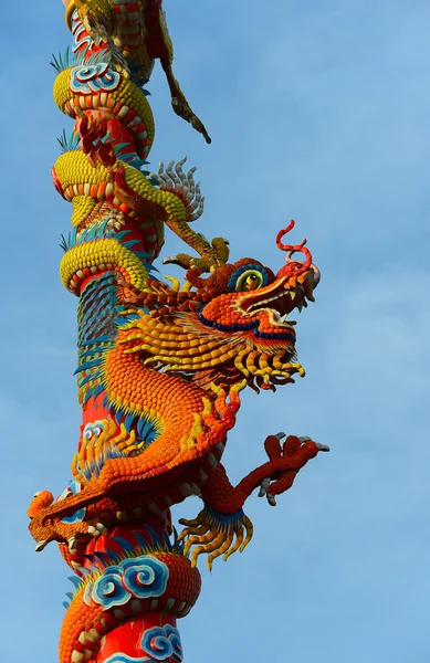 Chinese style dragon statue Stock Image