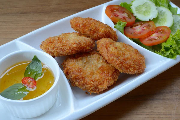 Deep-fried shrimp cakes — Stock Photo, Image