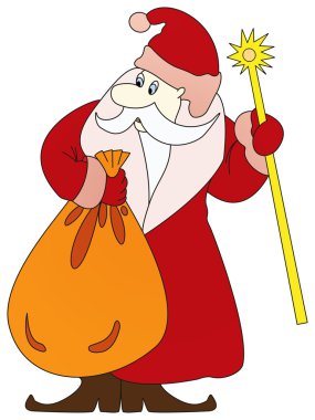 Noel Baba çuval ile