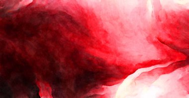 Soyut suluboya sanat eserleri. Fırça boyalı dijital resim. Renkli yaratıcı suluboya çizimi.