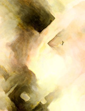 Soyut suluboya sanat eserleri. Fırça boyalı dijital resim. Renkli yaratıcı suluboya çizimi.