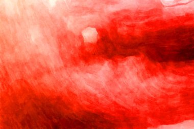 Soyut suluboya sanat eserleri. Fırça boyalı dijital resim. Renkli yaratıcı suluboya çizimi.