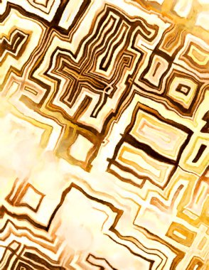 Soyut suluboya sanat eserleri. Fırça boyalı dijital resim. Renkli yaratıcı suluboya çizimi.