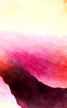 Soyut suluboya sanat eserleri. Fırça boyalı dijital resim. Renkli yaratıcı suluboya çizimi.