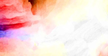 Soyut suluboya sanat eserleri. Fırça boyalı dijital resim. Renkli yaratıcı suluboya çizimi.