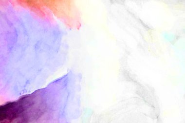 Soyut suluboya sanat eserleri. Fırça boyalı dijital resim. Renkli yaratıcı suluboya çizimi.