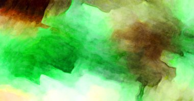 Soyut suluboya sanat eserleri. Fırça boyalı dijital resim. Renkli yaratıcı suluboya çizimi.