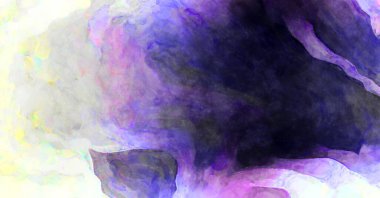 Soyut suluboya sanat eserleri. Fırça boyalı dijital resim. Renkli yaratıcı suluboya çizimi.