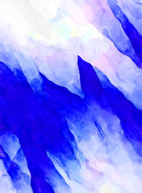 Soyut suluboya sanat eserleri. Fırça boyalı dijital resim. Renkli yaratıcı suluboya çizimi.