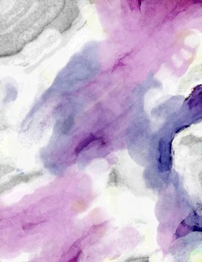 Soyut suluboya sanat eserleri. Fırça boyalı dijital resim. Renkli yaratıcı suluboya çizimi.