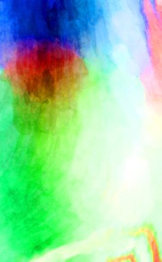 Soyut suluboya sanat eserleri. Fırça boyalı dijital resim. Renkli yaratıcı suluboya çizimi.