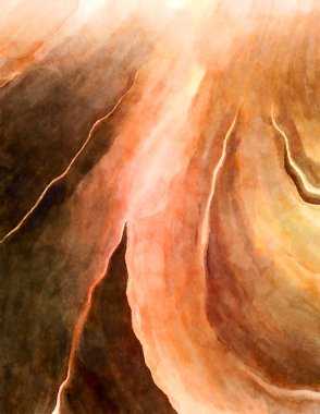 Soyut suluboya sanat eserleri. Fırça boyalı dijital resim. Renkli yaratıcı suluboya çizimi.