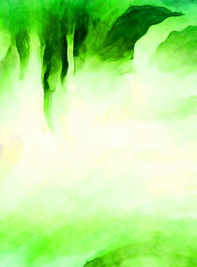 Soyut suluboya sanat eserleri. Fırça boyalı dijital resim. Renkli yaratıcı suluboya çizimi.