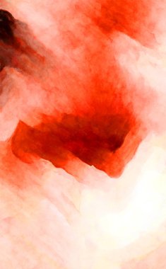 Soyut suluboya sanat eserleri. Fırça boyalı dijital resim. Renkli yaratıcı suluboya çizimi.