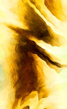 Soyut suluboya sanat eserleri. Fırça boyalı dijital resim. Renkli yaratıcı suluboya çizimi.