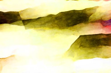 Soyut suluboya sanat eserleri. Fırça boyalı dijital resim. Renkli yaratıcı suluboya çizimi.