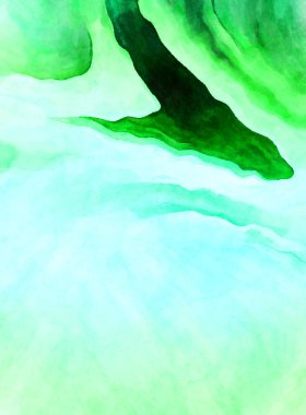 Soyut suluboya sanat eserleri. Fırça boyalı dijital resim. Renkli yaratıcı suluboya çizimi.