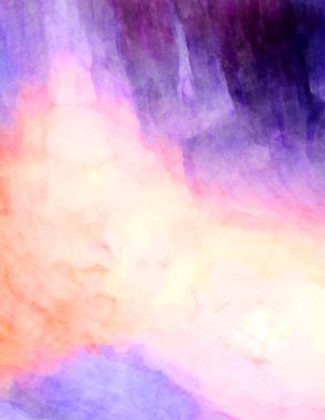 Soyut suluboya sanat eserleri. Fırça boyalı dijital resim. Renkli yaratıcı suluboya çizimi.