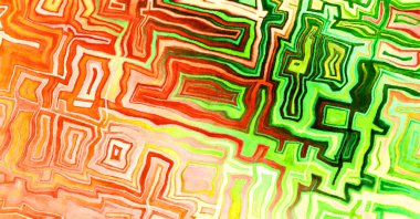 Soyut suluboya sanat eserleri. Fırça boyalı dijital resim. Renkli yaratıcı suluboya çizimi.