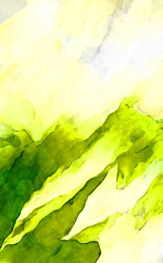 Soyut suluboya sanat eserleri. Fırça boyalı dijital resim. Renkli yaratıcı suluboya çizimi.