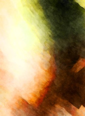 Soyut suluboya sanat eserleri. Fırça boyalı dijital resim. Renkli yaratıcı suluboya çizimi.