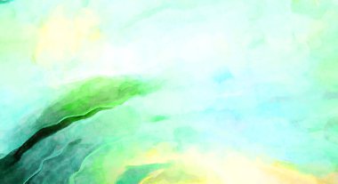 Soyut suluboya sanat eserleri. Fırça boyalı dijital resim. Renkli yaratıcı suluboya çizimi.