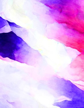 Soyut suluboya sanat eserleri. Fırça boyalı dijital resim. Renkli yaratıcı suluboya çizimi.