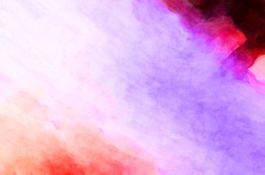 Soyut suluboya sanat eserleri. Fırça boyalı dijital resim. Renkli yaratıcı suluboya çizimi.