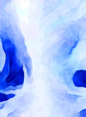 Soyut suluboya sanat eserleri. Fırça boyalı dijital resim. Renkli yaratıcı suluboya çizimi.