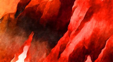 Soyut suluboya sanat eserleri. Fırça boyalı dijital resim. Renkli yaratıcı suluboya çizimi.