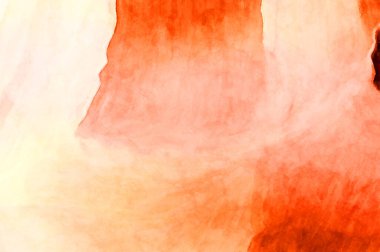 Soyut suluboya sanat eserleri. Fırça boyalı dijital resim. Renkli yaratıcı suluboya çizimi.