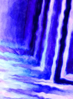 Soyut suluboya sanat eserleri. Fırça boyalı dijital resim. Renkli yaratıcı suluboya çizimi.