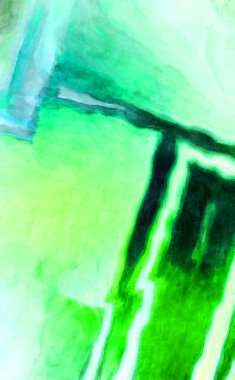 Soyut suluboya sanat eserleri. Fırça boyalı dijital resim. Renkli yaratıcı suluboya çizimi.