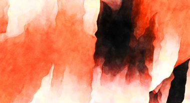 Soyut suluboya sanat eserleri. Fırça boyalı dijital resim. Renkli yaratıcı suluboya çizimi.