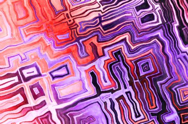 Soyut suluboya sanat eserleri. Fırça boyalı dijital resim. Renkli yaratıcı suluboya çizimi.