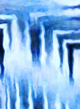 Soyut suluboya sanat eserleri. Fırça boyalı dijital resim. Renkli yaratıcı suluboya çizimi.