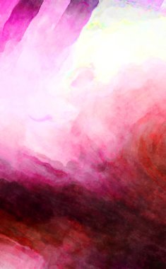 Soyut suluboya sanat eserleri. Fırça boyalı dijital resim. Renkli yaratıcı suluboya çizimi.