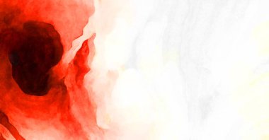 Soyut suluboya sanat eserleri. Fırça boyalı dijital resim. Renkli yaratıcı suluboya çizimi.